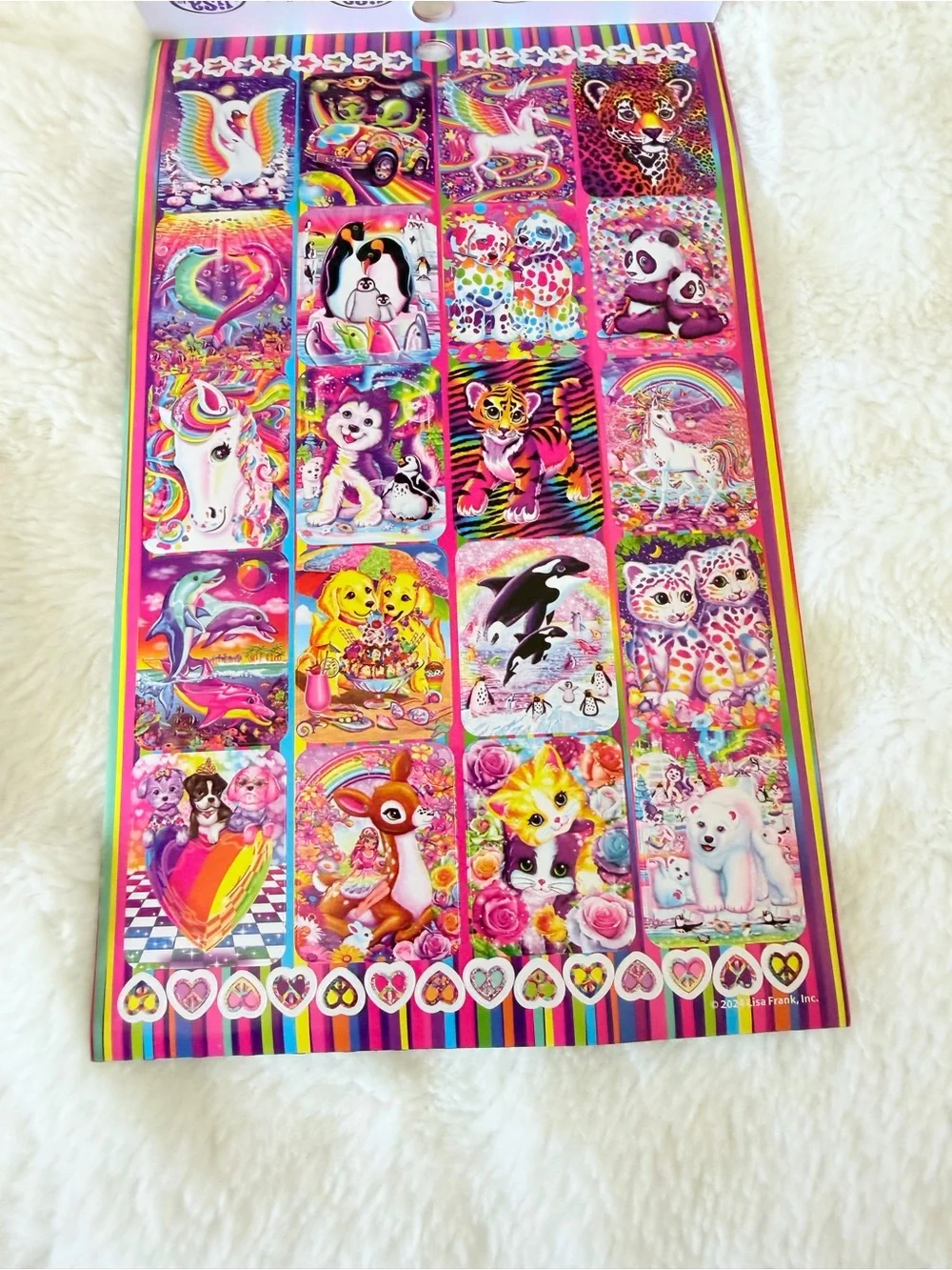 Lisa Frank 600+ Sticker Book Set of 2 – Brand New - 90s Y2K - Stationary Rainbow